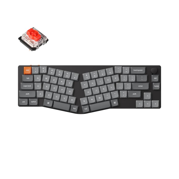 Клавиатура Keychron K11 Max QMK/VIA, 2.4GHz, Bluetooth 5.1, USB-C, Low Profile Alice Layout K11M-A1, безжична, механична