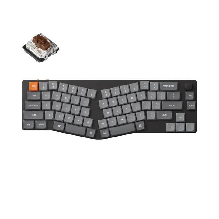 Клавиатура Keychron K11 Max QMK/VIA, 2.4GHz, Bluetooth 5.1, USB-C, Low Profile Alice Layout K11M-A3, Безжична Механична