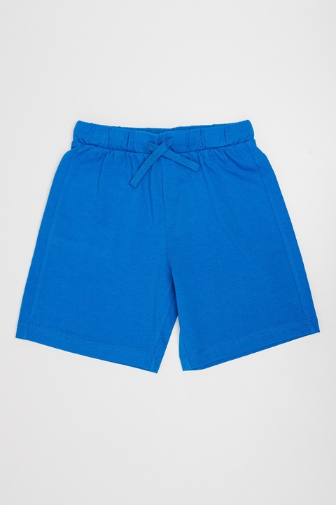 United Colors of Benetton, Pantaloni scurti cu snur si buzunar pe partea din spate, Albastru royal