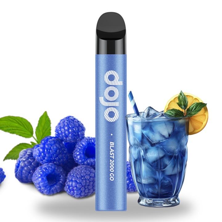 Tigara Electronica Vaporesso Dojo Blast 2000 GO 2000 pufuri, 20 mg nicotina - Blue Razz Lemonade