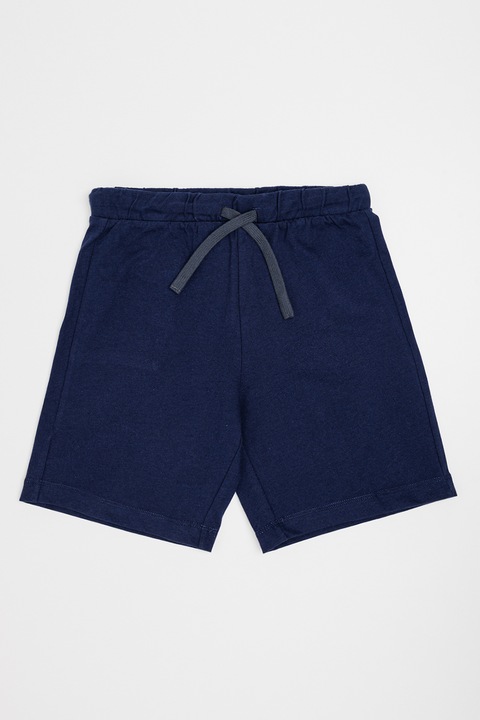 United Colors of Benetton, Pantaloni scurti cu snur si buzunar pe partea din spate, Bleumarin