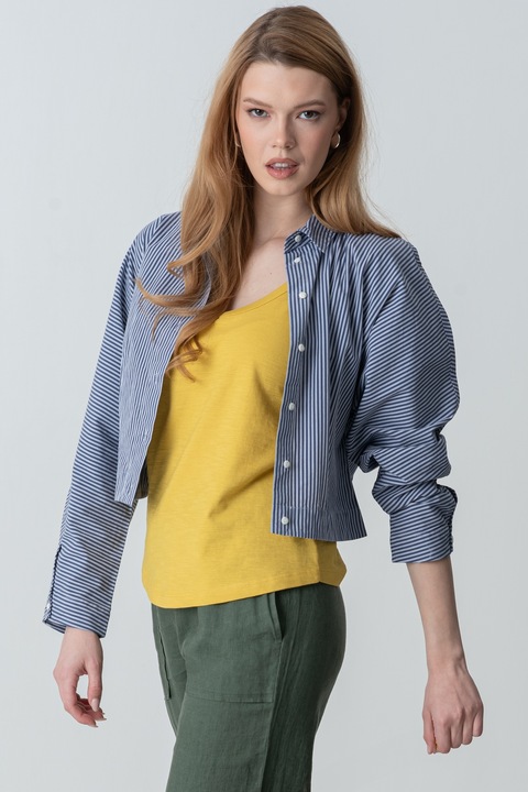 United Colors of Benetton, Топ с овално деколте, Синапено жълто