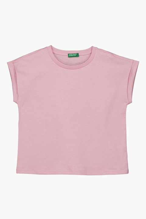 United Colors of Benetton, Feliratos póló, Fehér/Rózsaszín