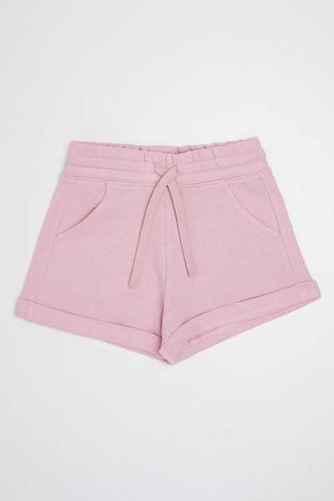 United Colors of Benetton, Pantaloni scurti cu snur de ajustare in talie, Fucsia