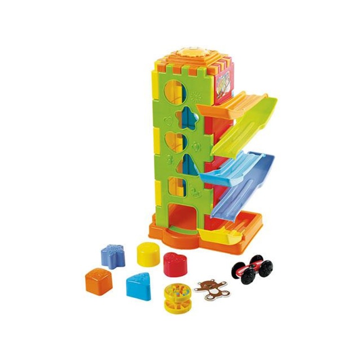 Playgo: 5 az 1-ben bébi készségfejlesztő toronyjáték