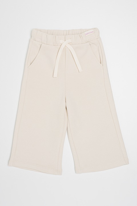 United Colors of Benetton, Egyenes szárú szabadidőnadrág oldalzsebekkel, Halványsárga