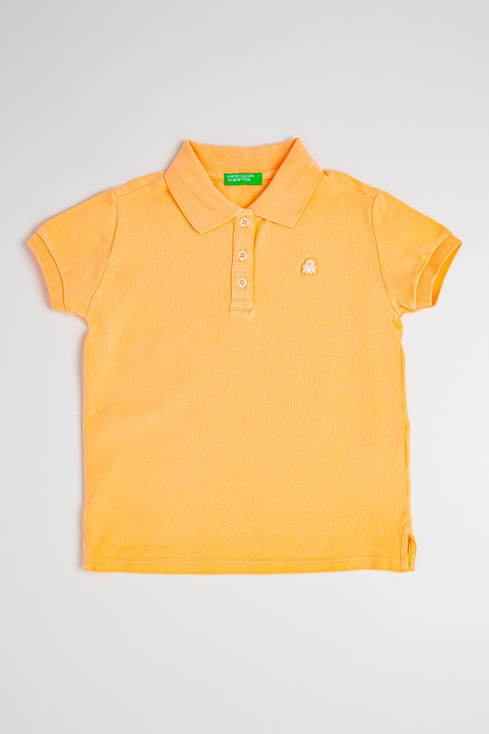 United Colors of Benetton, Tricou polo din material pique, Piersica, 150 CM