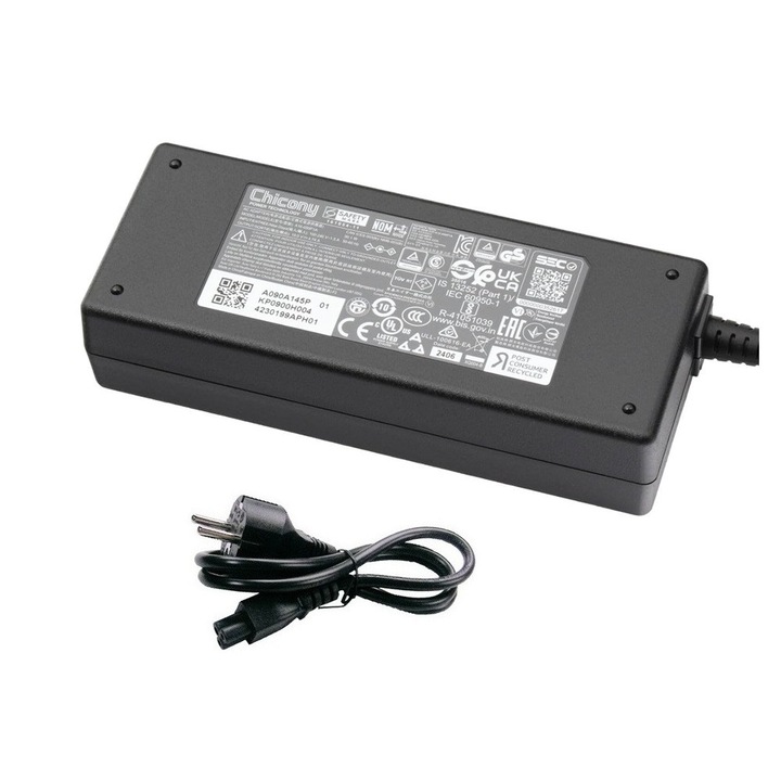 Зарядно за лаптоп Acer 19V 4.74A 90W, конектор 3.0x1.1mm, модел A16-090P1A, KP.0900H.004, KP0900H004, KP.09003.010, KP.09003.013, класическа форма