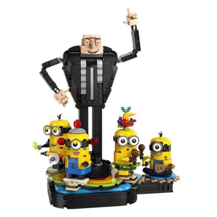 Minions - Despicable Me - Gru si minionii din caramizi 75582, 839 piese