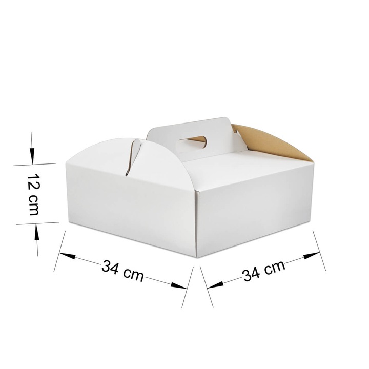 Cutie pentru tort, Kapak 34x34x12 cm