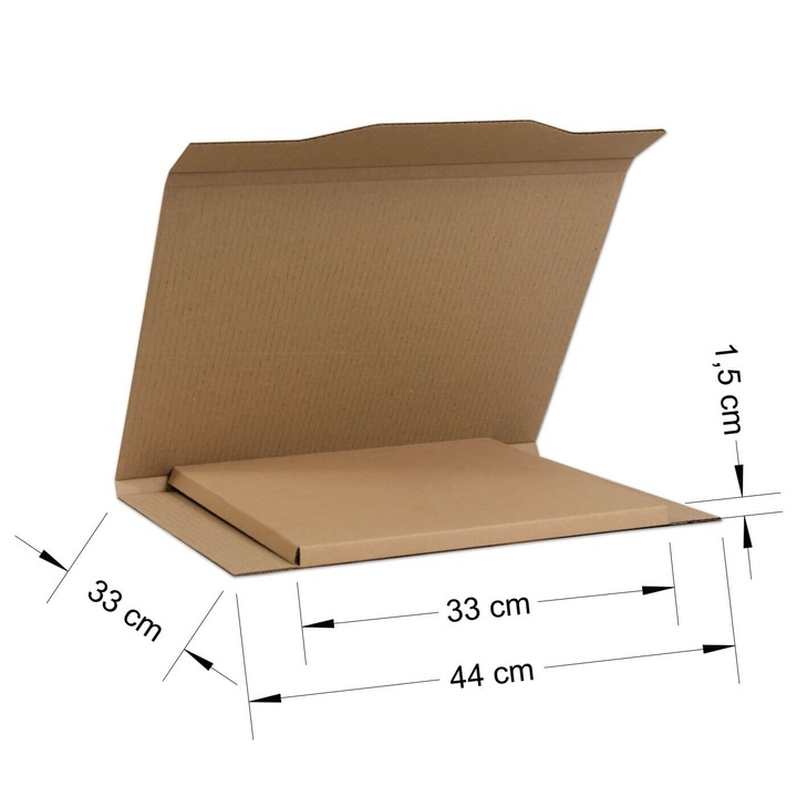 Cutie depozitare Kapak pentru placi vinil, 33x33x1,5 cm