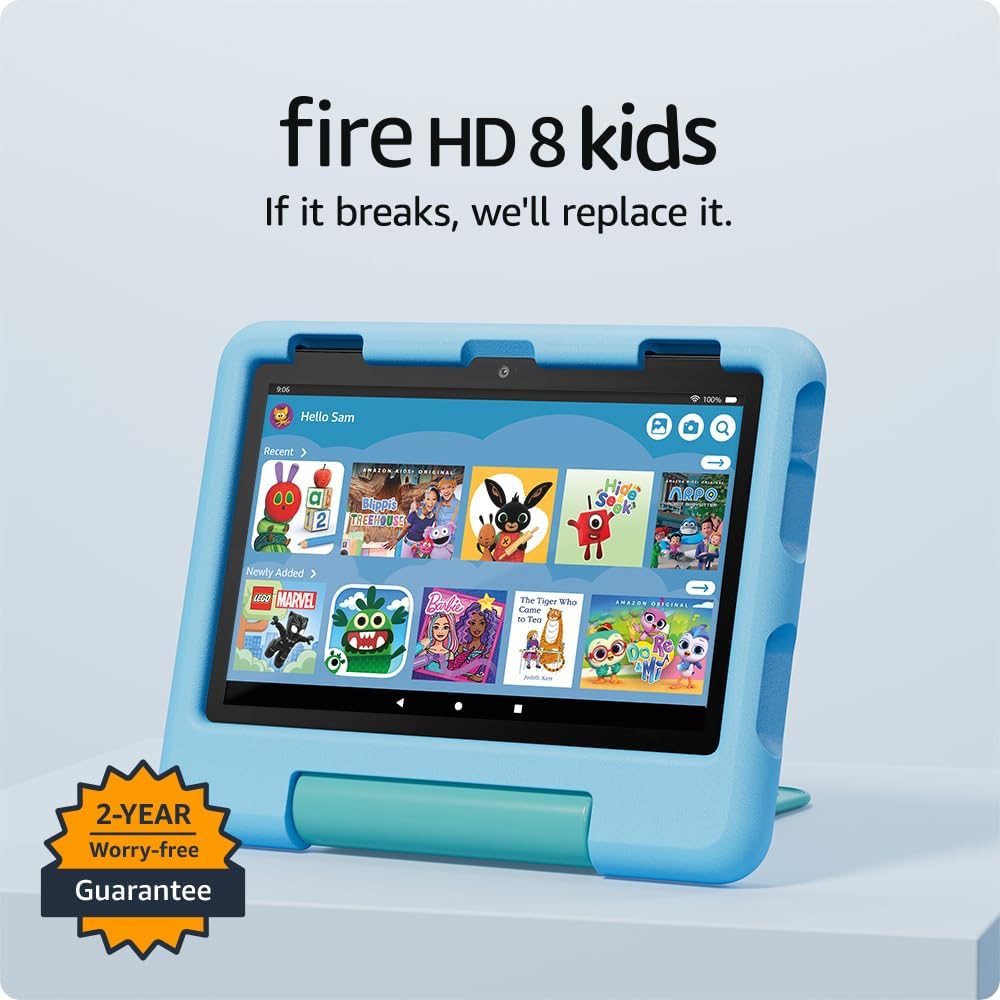 Jackpot　【ケース付】Amazon Fire HD 8 32G Tableta Amazon Fire HD 8 Kids 2024 - FARA ABONAMENT AMAZON KIDS, 3