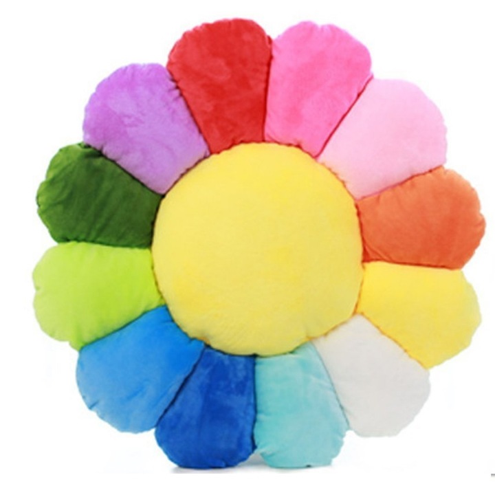 Perna floare decorativa, Emoji Rusinos, Multicolora, 50 cm
