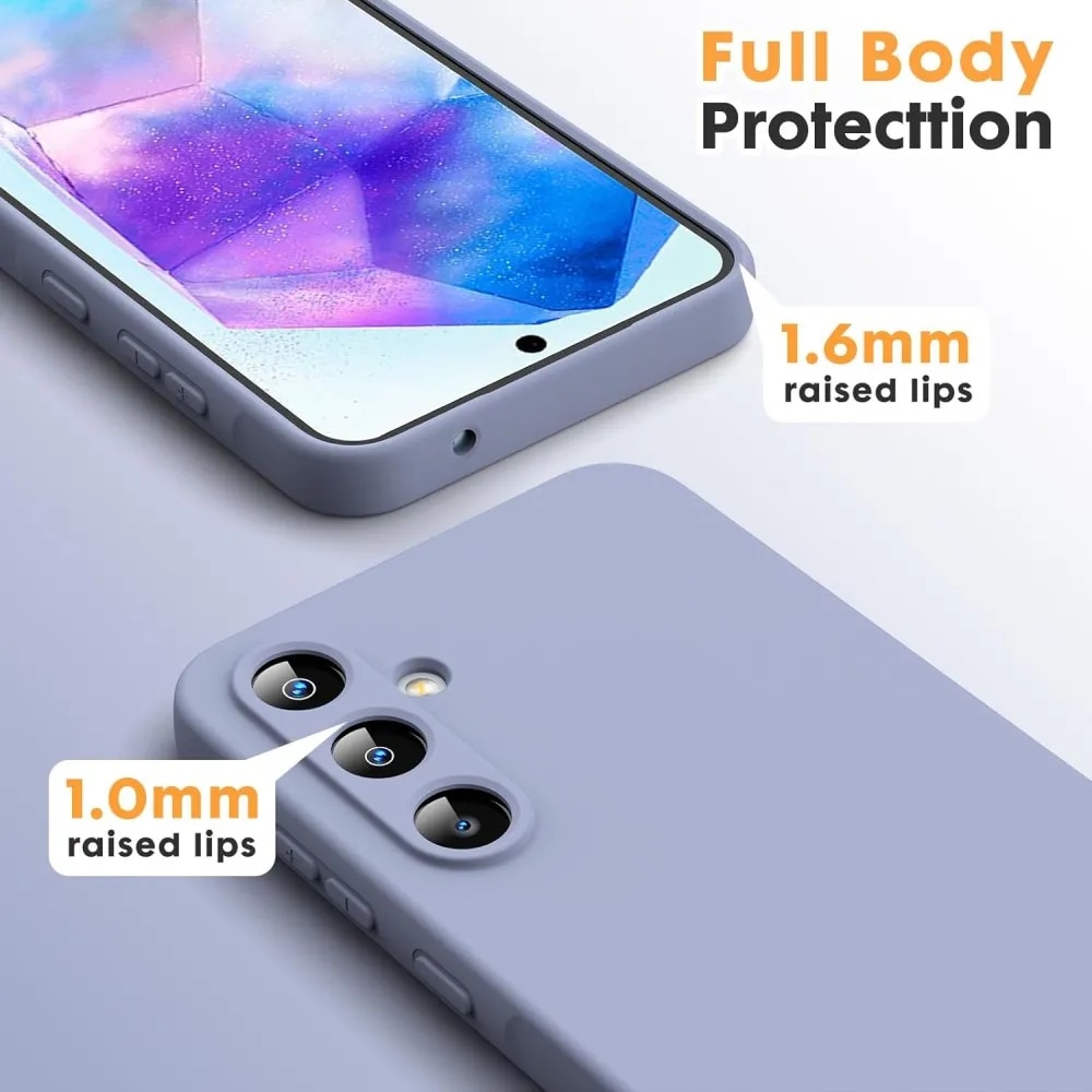 Husa Soft Touch, slim, ALC Mobile, anti soc, compatibila cu Samsung Galaxy A36, Lila Tpu