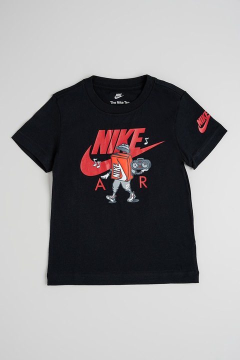 Nike, Тениска с графика, Червен/Черен