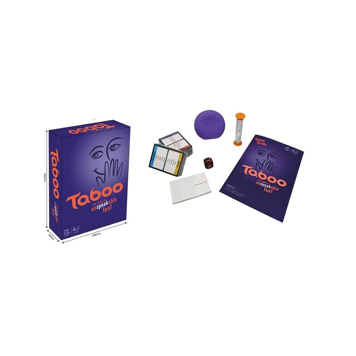 Taboo társasjáték, 300 szó, 2-8 játékos, 10x15x5cm