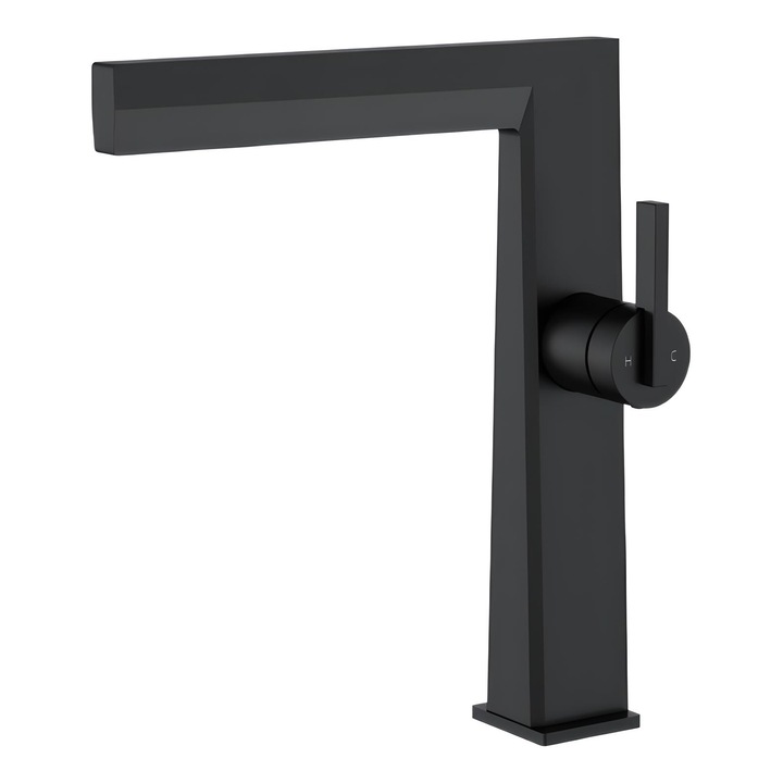 Смесител Inter Ceramic Кони ICF 116223MB, За умивалник, 270x220 мм, Черен Мат