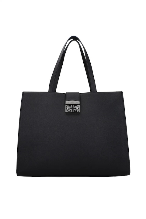 Geanta dama shopper, John Richmond, Negru, 37 x 29 x 12.5 cm