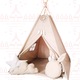 Cort pentru copii Teepee cu 3 perne Cloud Bunny Dream Catcher Bej