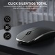 Mouse Wireless NETSTAT®️, Mouse cu Click Silentios, Multi-device 3 Conexiuni, Fara Fir, Mouse Tip C & USB-A, Mouse Bluetooth 5.1, Mouse Slim & Portabil, Baterie 450mAh, Mouse 2.4GHz, Ergonomic, Mouse Gaming, DPI 1600, Mouse Office, Negru