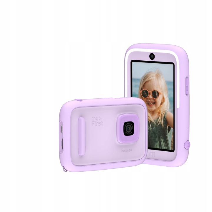 Camera AI 2x 20MP Selfie 16MP HD 1080p Camera pentru Baby MyFirst, Camera 50, Roz