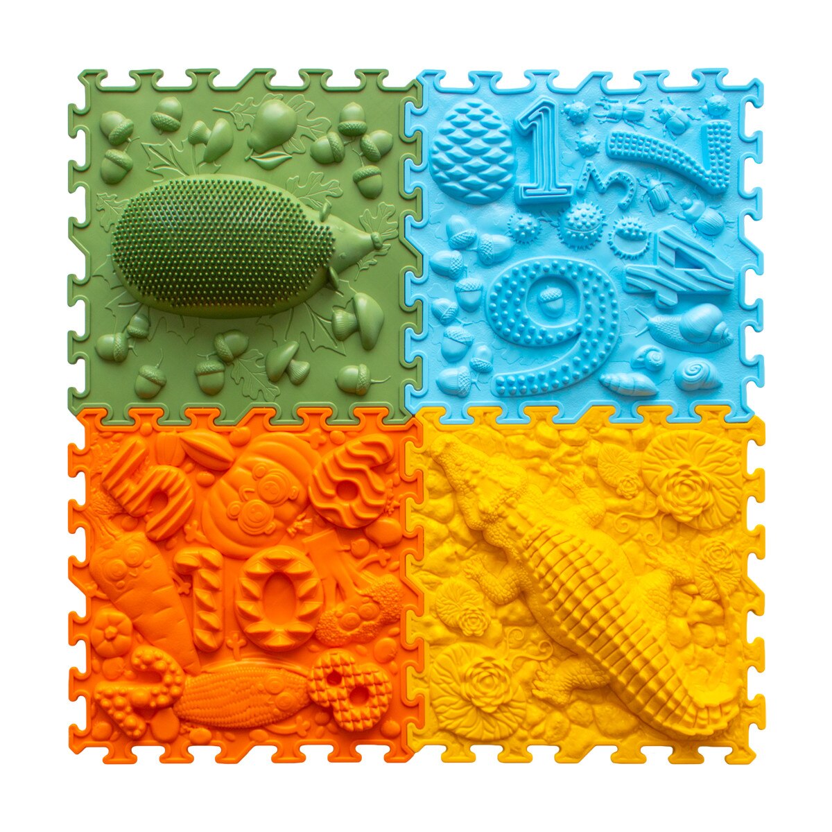Covoras senzorial pentru copii puzzle Forest School - eMAG.ro