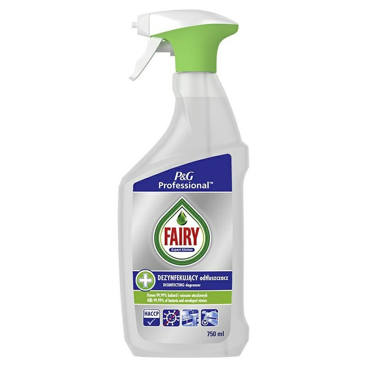 Solutie dezinfectanta si degresata, Fairy Professional, 2 in 1, 750ml