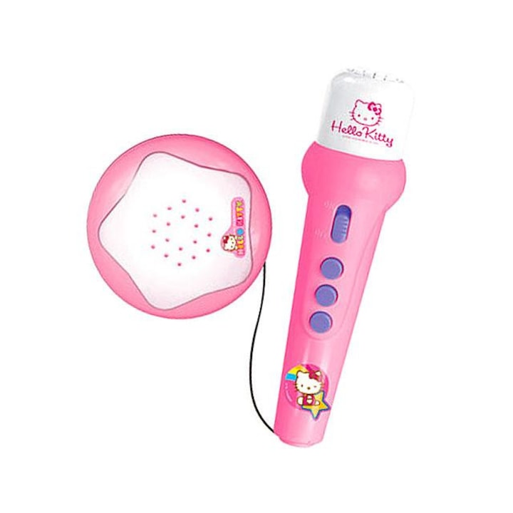 Hello Kitty zenélő mikrofon erősítővel