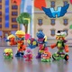 6 db-os Superthings Neon Power figura készlet - Gyerekfigurák, 7 cm
