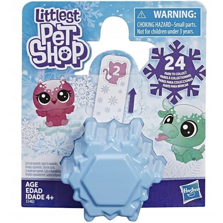 Комплект фигурки Littlest Pet Shop, Mystery box Frosted Wonderland Surprise Pair, 2 животни