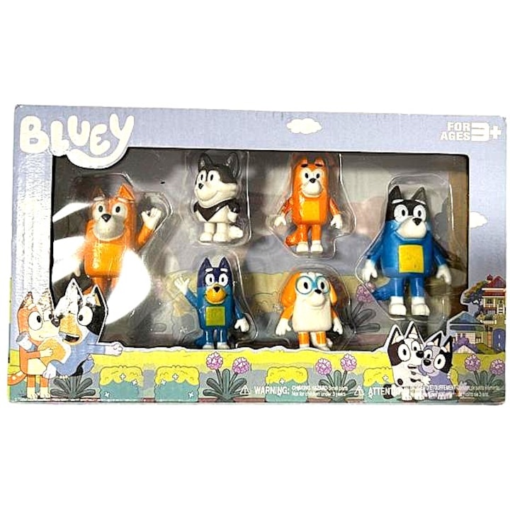 ΠΠΎΠΌΠΏΠ»Π΅ΠΊΡ ΠΎΡ 6 ΡΠΈΠ³ΡΡΠΊΠΈ Bluey, ΠΌΠ½ΠΎΠ³ΠΎΡΠ²Π΅ΡΠ½ΠΈ, 4-6ΡΠΌ