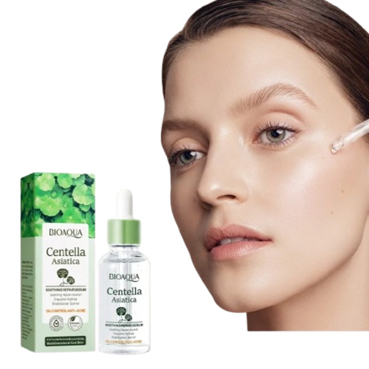 Серум за лице за грижа за кожата с озаряващ, овлажняващ и стягащ ефект, 30 мл