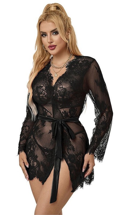 Halat dama, Subblime, Dantela, Negru, S-M INTL