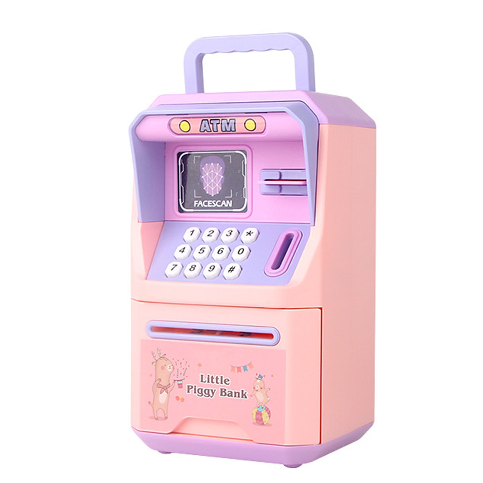 Mini banca bancomat simulare recunoastere faciala bancomat depozitare ...