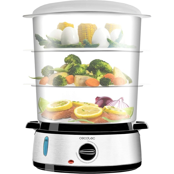 Aparat de gatit cu aburi Cecotec Vapovita 3000, 800 W Resigilat