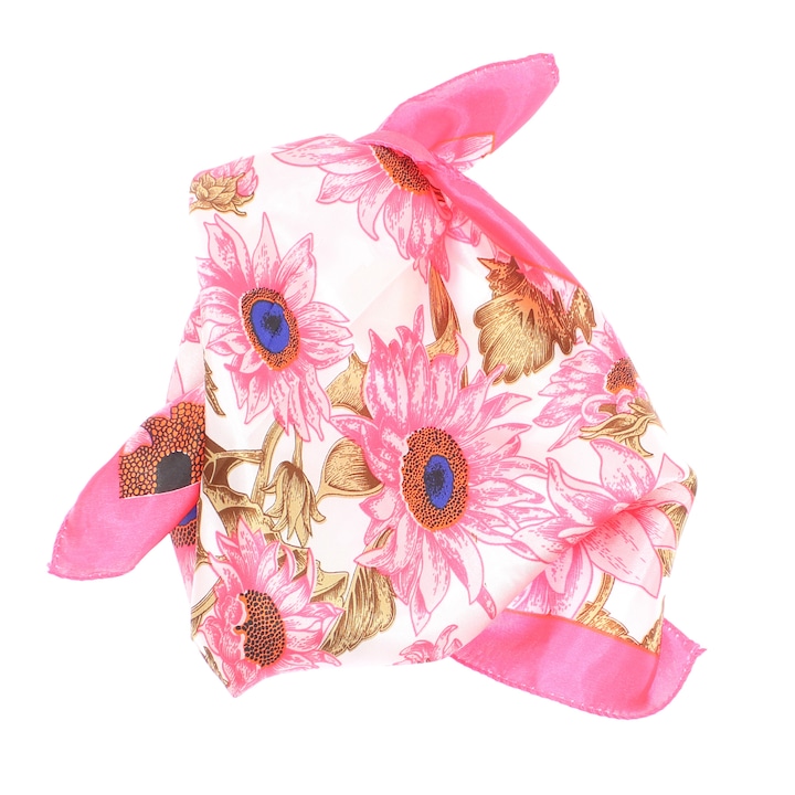 Batic de dama, 50 x 50 cm, ButicCochet, din satin, multicolor - ES3028