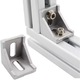 Set, Matik, Coltar pentru profile din aluminiu, 35x40x40 mm, 1 buc., 2 chei ciocan M8 dure, 2 suruburi Allen M8x16, 2 saibe, Argint, Aluminiu anodizat, Asamblare usoara, Versatil, Conexiuni