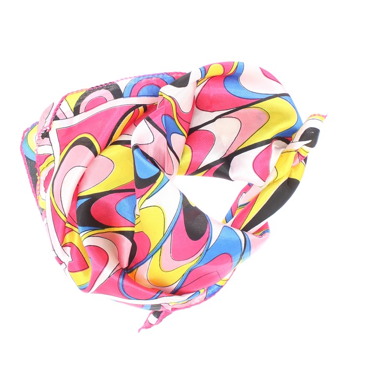 Batic de dama, 50 x 50 cm, ButicCochet, din satin, multicolor - ES3030