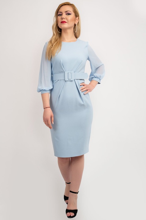 Rochie Dama Evelyn, Albastru, M