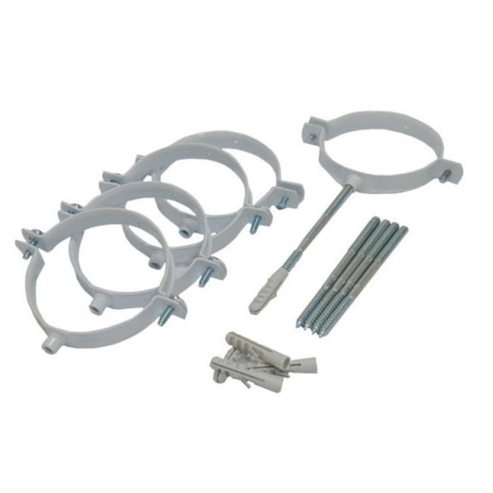 Set cleme pentru teava de evacuare cu diametrul de 125 mm (5 bucati) 303616 Vaillant