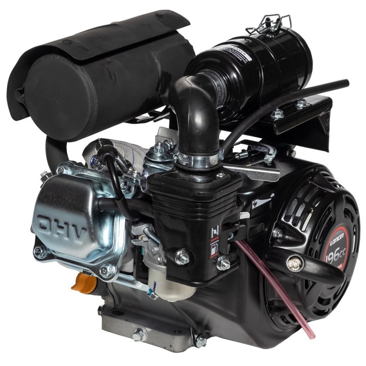 Motor pe benzina Loncin LC168F-2H, 6.5 CP, 20mm x 50mm, 196 cm³, 376x312x335 mm, negru