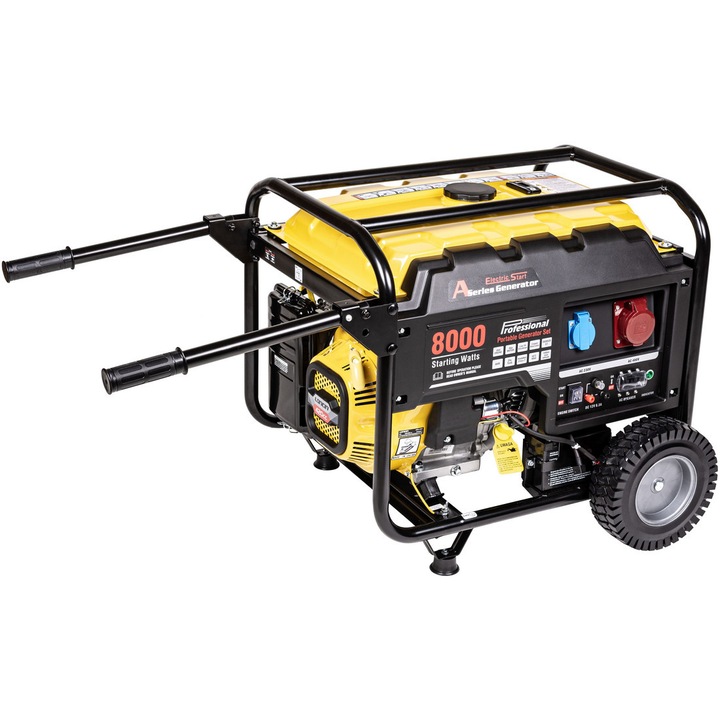 Generator electric Loncin LC8000D-AS, 6.5kW, 230V/400V, benzina, 25l, 81kg