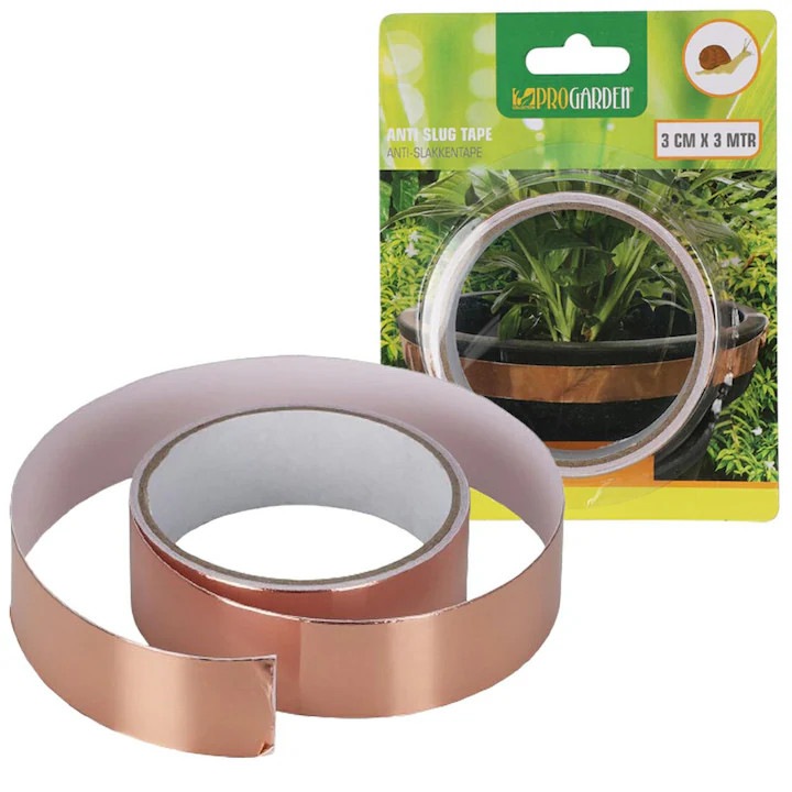 Banda Cupru Pentru Protectia Plantelor, Universala, 3x3 m, Bariera Ecologica Impotriva Melcilor, Autoadeziva, Calitate Superioara