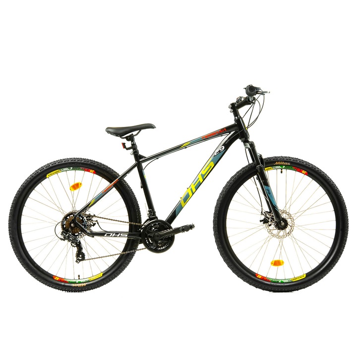 Mtb kerékpár Dhs 2905 - 29 hüvelyk, M, Fekete/Zöld