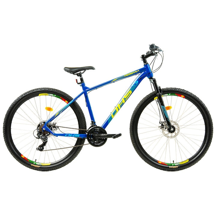 Mtb kerékpár Dhs 2905 - 29 hüvelykes, M, kék-sárga