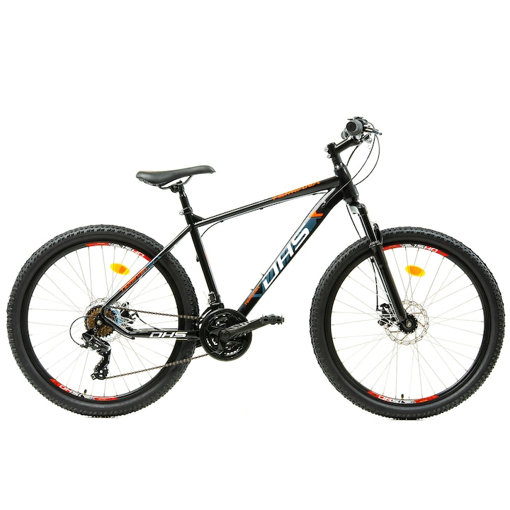 Mtb kerékpár Dhs 2605 - 26 hüvelykes, M, fekete/piros