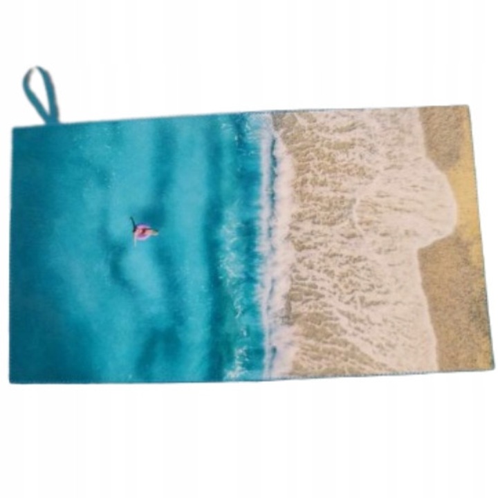 Prosop de plaja din microfibra, CARDSPLITTER, 100x180cm, rapid uscare, usor, multicolor