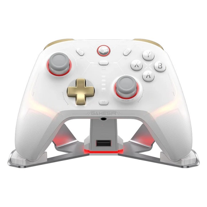 Контролер GameSir Cyclone 2 Multiplatforma Charging St. Edition (Bluetooth/USB-C/Wireless) (PC/Switch/iOS/Android) Бял
