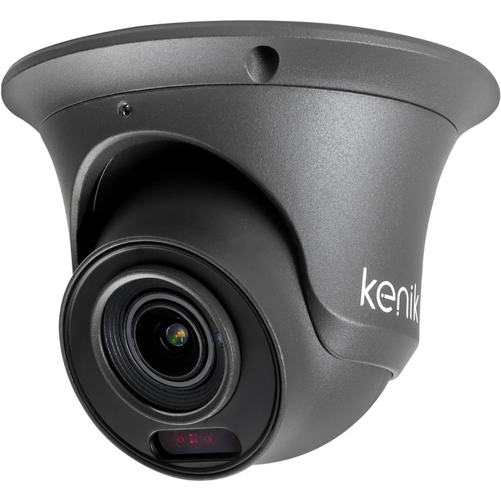 4 az 1-ben kamera Kenik KG-D60HD-Z-IW, 5 MP, dóm, motoros zoom, IR + fehér LED, CVI/TVI/AHD/CVBS kompatibilis, fehér ház, színes kép éjjel