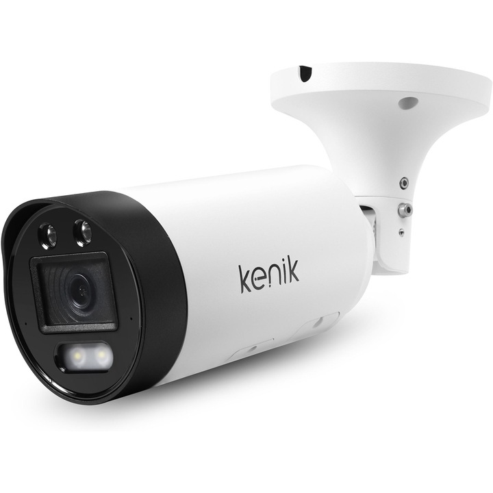 Kenik IP kamera KG-8430TAS-ILCD, 4 MP, 2,8 mm-es fix lencse, IR és fehér LED megvilágítás, intelligens érzékelés, robusztus ház, PoE, IP67 védelem